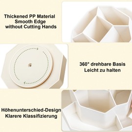 Humbgo Schreibtisch Organizer Kinder Drehbarer Stiftehalter - 360 Grad Stifte Organizer Mit 9 Fächern Multifunktionaler Stiftehalter Schreibtisch Drehbar Für Büro Schule Office Desk Organizer