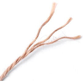 Cuerda de yute de 330 pies, 3 capas, cinta de arpillera de 2 mm de diámetro, cuerda de jardinería, resistente, artes y manualidades o envoltura de regalos, natural