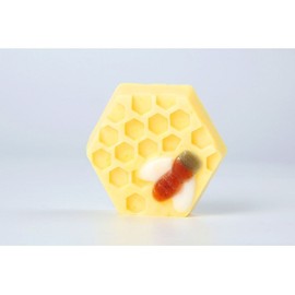 행복꿈 Honeybee MP Handmade Soap X3 Honey Cleansing Bar for Face and Shower