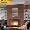 Zoeteoz 100 Pcs Vintage Red Faux Thin Brick 3D Wall