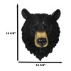 Ebros Large Olympic Black Bear Head Wall Decor Plaque 16"Tall