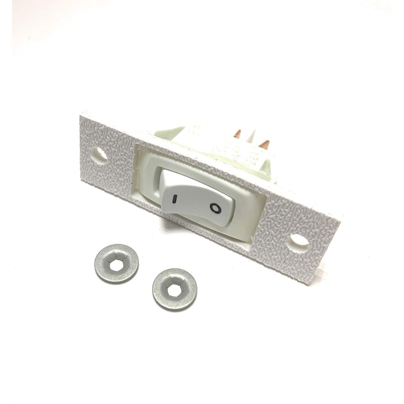 62946965 Replacement White Fan Rocker Switch Compatible With Whirlpool Jenn-Air