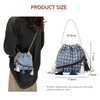 Aewob Crossbody Bags for Women Boho Small Drawstring Bucket Bag