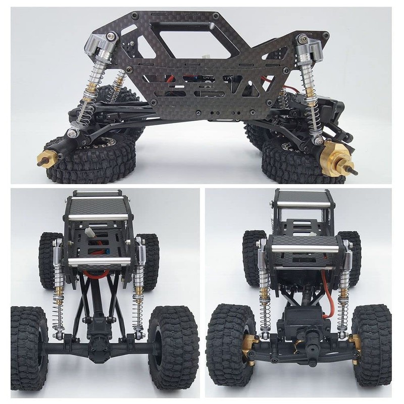 Powerhobby 1/24 Axial SCX24 Aluminum 58mm Long Travel Shocks (Grey)