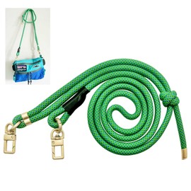 Paracord Bag Strap Crossbody Replacement Handmade Adjustable Shoulder Bag Strap for Street Style Bag Canvas Bag - Green