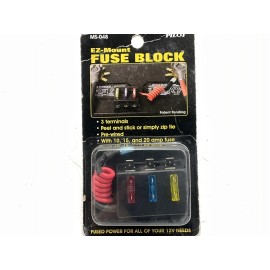 Pilot MS-048 Quick Connect Fuse Block, 10/15/20 AMP, 12V