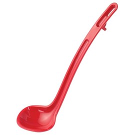 Winco One Piece Dual Spout Plastic Ladle, 3/4 Ounce, 8.5", Red Tail