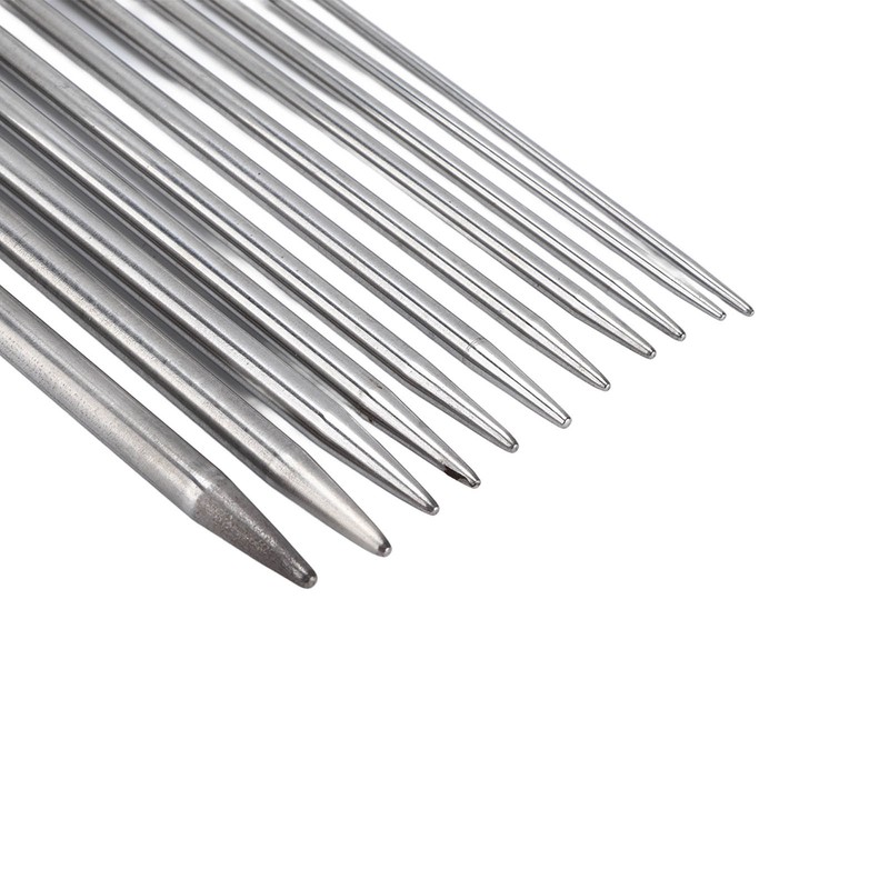 55pcs Double Pointed Knitting Needle Stainless Steel Sweater Weaving Pins