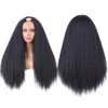 Kinky Straight V Part Wigs Human Hair for Black Women