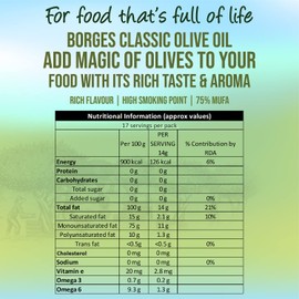 Borges, Aceite de oliva refinado, 250 ml, 229 grams, 250 mililitro, 1