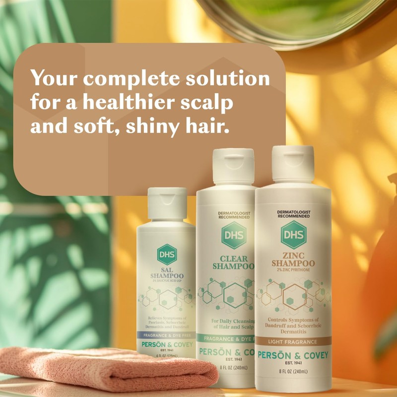 DHS Zinc Shampoo – Dandruff Shampoo – for Flaky and