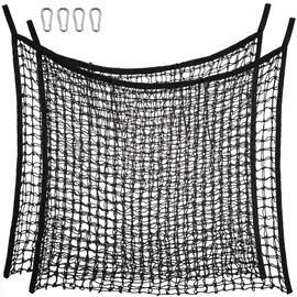 Navaris Hay Nets for Horses Pack of 2 - Net with Small to Medium Holes for Hay - Haynet to Slow Horse Eating - 60x 90cm (23-5/8 x 35-3/8") 8kg (17.6lbs) Capacity Black Haynets