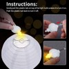 12 Pcs Paper Lantern Lights, Warm White Mini LED Lights