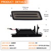 FetonAuto Smoked Lens Amber Full LED Front Side Marker Light