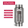 UPOWER 3" Inlet&Outlet Exhaust Resonator,9" Overall Length Center Straight Through