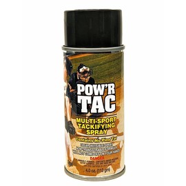 Pow’r Tac Grip Spray Adhesive for Sticky Baseball Bat Grips, Batting Gloves, Football Gloves, Tennis Rackets, Hockey Sticks - Clean and Invisible Alternative to Pine Tar Spray and Grip Tape
