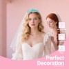 3Pcs Bride to Be Crown with Sash and Veil for