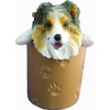 Australian Shepherd Pencil Cup Holder with Realistic Hand Painted Australian
