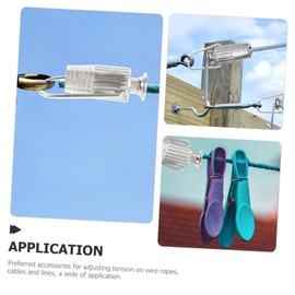 GARVALON tensioner Heavy Duty Tightener Clothesline Tighteners Clothes Line Tighteners