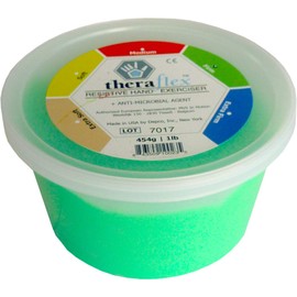 Theraflex Therapy Clay 454 g | Firm | Green | Hand Training Clay