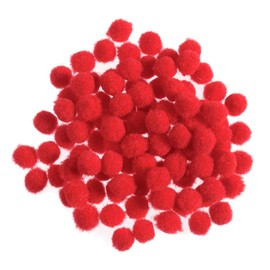 Impex Pom Poms 7mm - Red, pk of approx 100