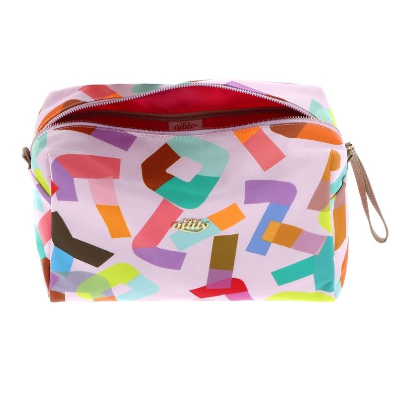 Oilily Bold Font Pia Wash Bag 28 cm, Lilac Snow,