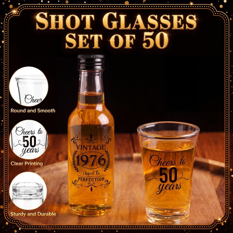 50 Sets 50th Birthday Party Favors for Guests Bulk Souvenir