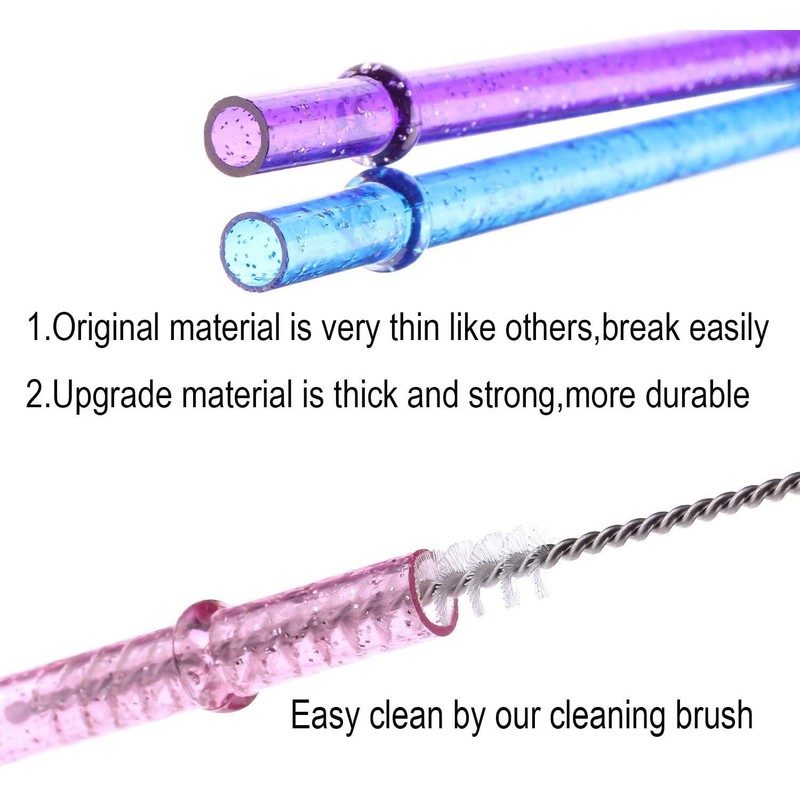Dakoufish 12 Piece 13 Inch Glitter Sparkle Reusable Made Of