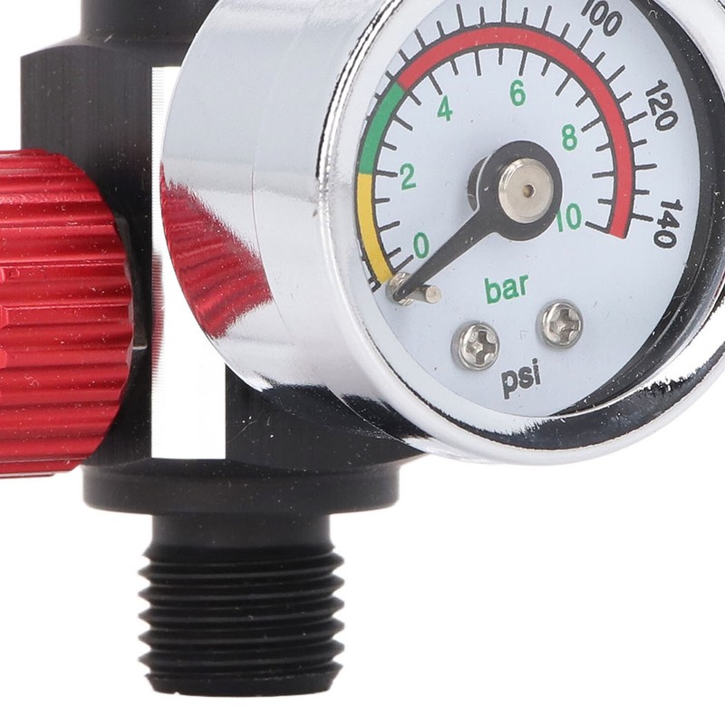 Spray Gun Air Pressure Regulator Aluminum Alloy High Accuracy Adjustment