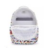 Kipling Seoul Large Printed 15" Laptop Backpack White Multicolor Pride