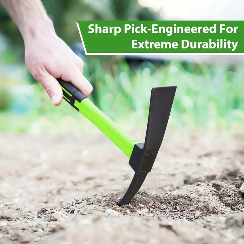 NAUKII Pick Axes for Digging, No Assembly Required, 14.7 Inch