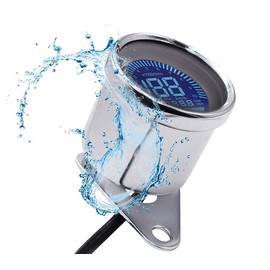 LED Motorcycle Tachometer Universal Odometer Fuel Gauge Speedometer LCD Digital