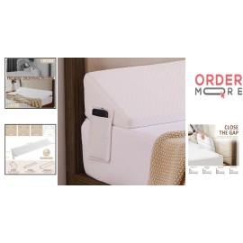 King Size Bed Wedge Pillow Foam Gap Filler Multi-Purpose Support White