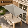 AckMizz 6.5 x 10 ft Rectangular Patio Umbrella - Rectangle