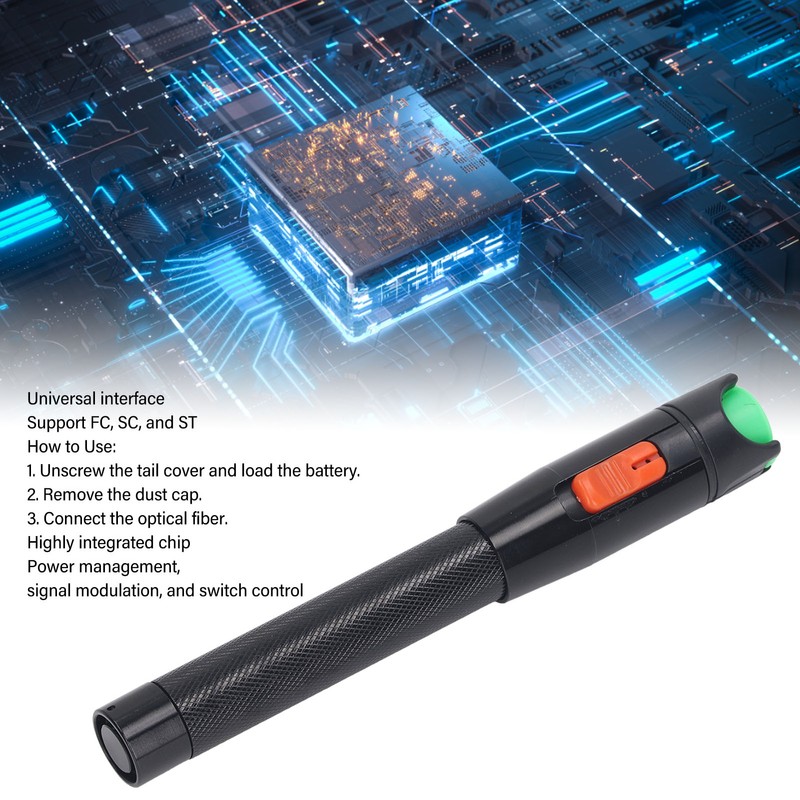 Visual Fault Locator 50MW VFL Fiber Optic Cable Tester Meter