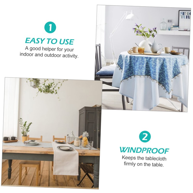 GRIRIW 4pcs Tablecloth Weights Clips Outdoor Table Cover Hangers for
