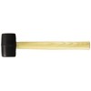 Takagi M&M Rubber Hammer, Wooden Handle, Black, 1/2 P