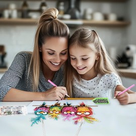 TOSTOG Hanging Diamond Art Kits for Adults Window Ornament, DIY 5D Birds Window Pendant Diamond Painting Kits for Adults, Full Drill Diamond Painting Hanging Pendant Kit for Home Wall Decor Gem Art