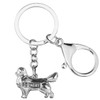 YINYA Enamel Zinc Alloy Golden Retriever Dog Keychain Puppy Jewelry