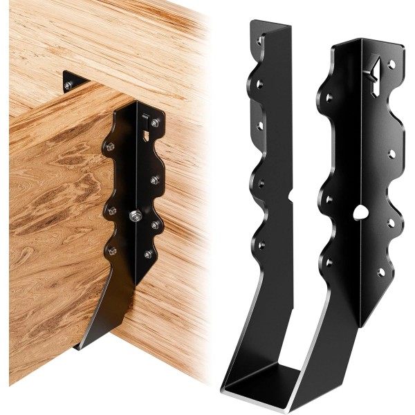 No Brand 25 Pcs Black Joist Hangers 2x8, Rafter Brackets
