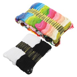 Hohopeti 124Pcs Colored DIY Embroidery Threads Includes Unique for Crafting Sewing Projects and Family Activities