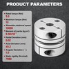 D34 L32 Flexible Diaphragm Motor Shaft Coupling 8mm Bore to