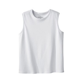 Men’s Adaptive Cotton Sleeveless Undershirt - 3 Pack - White 3XL