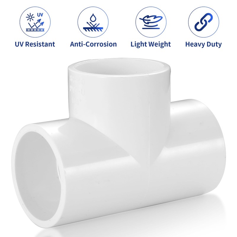 3 Way PVC Tee PVC Pipe Fittings Connector (Socket x