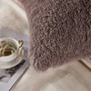 Uhamho Set of 2 Faux Fur Throw Pillow Covers Soft