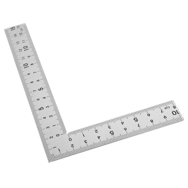 iplusmile Escuadra Metálica para Carpintero de Acero Inoxidable 15X10 CM