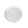 GRAHAM DESIGN Acrylic Scalloped Round Tray with Handles - 10"
