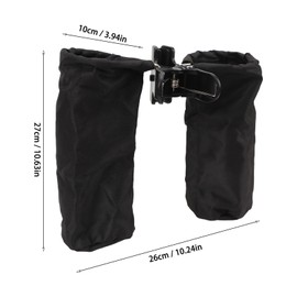 Drum Stick Holder Oxford Cloth Detachable Drumstick Container Bag with Non Slip Clip for Drumsticks Brushes Mallets