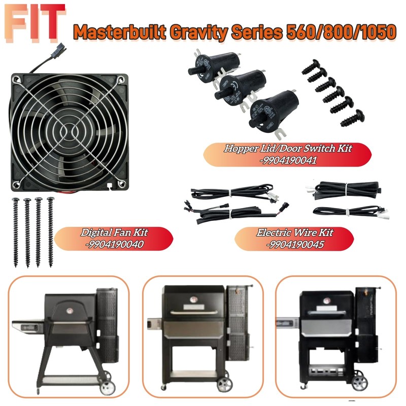9904190040 Fan and Lid/Door Switch Kit for Masterbuilt Gravity Series