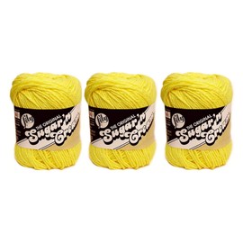 LILY SUGAR 'N CREAM - PACK OF 3 BALLS - 71G EACH BALL - SUNSHINE